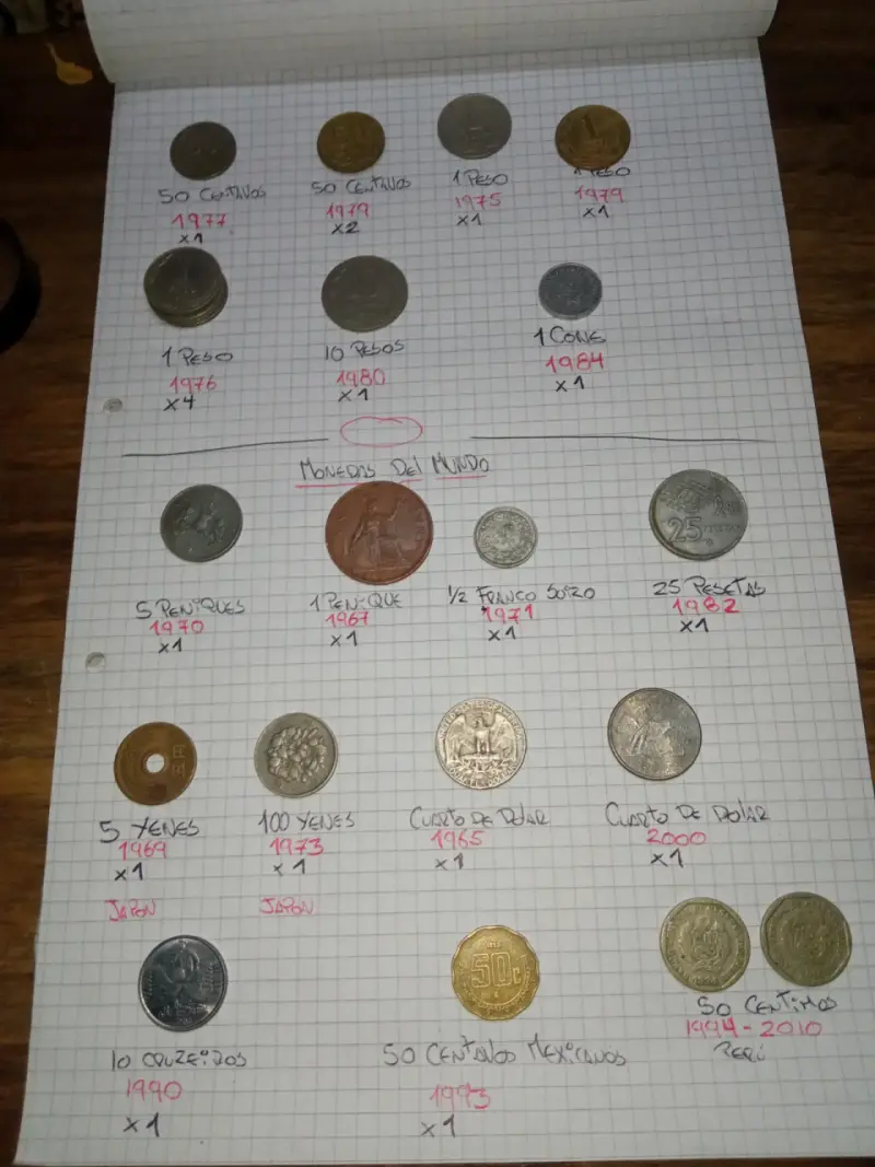 Colección de monedas antiguas de Chile y el mundo - 4
