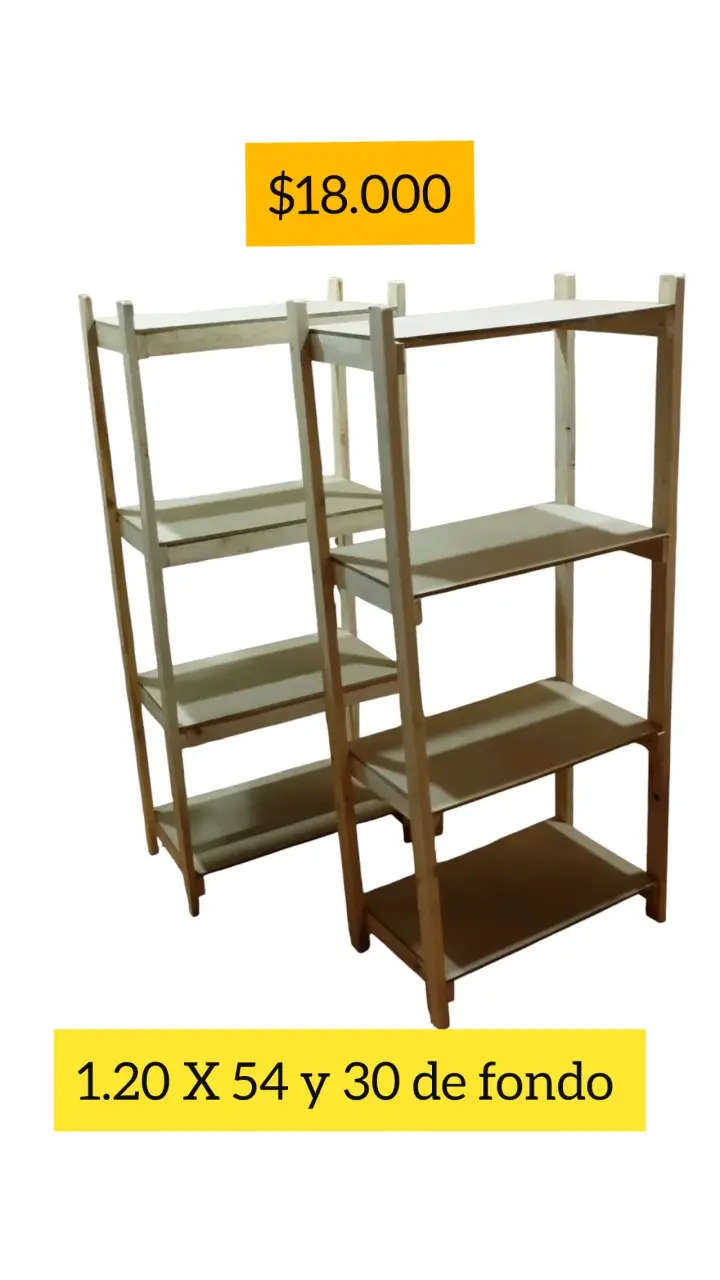 Estantería de madera 5 niveles