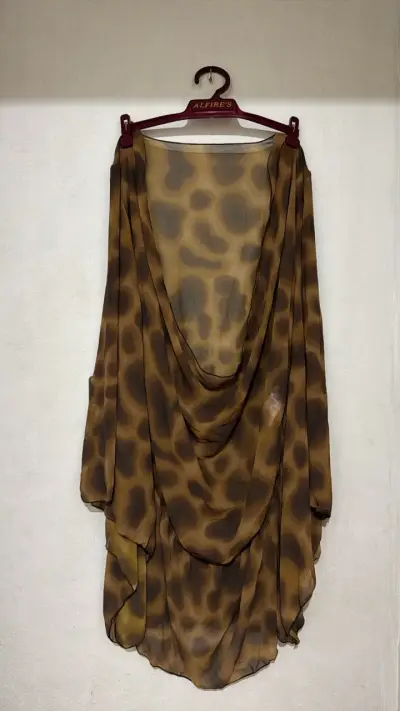 Vestido estampado animal print marrón - miniatura 3