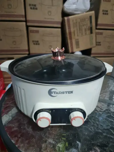 Olla eléctrica con tapa de vidrio - miniatura 1