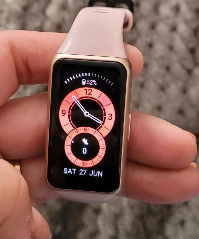 Huawei Band 6 rosa con pantalla AMOLED - 3