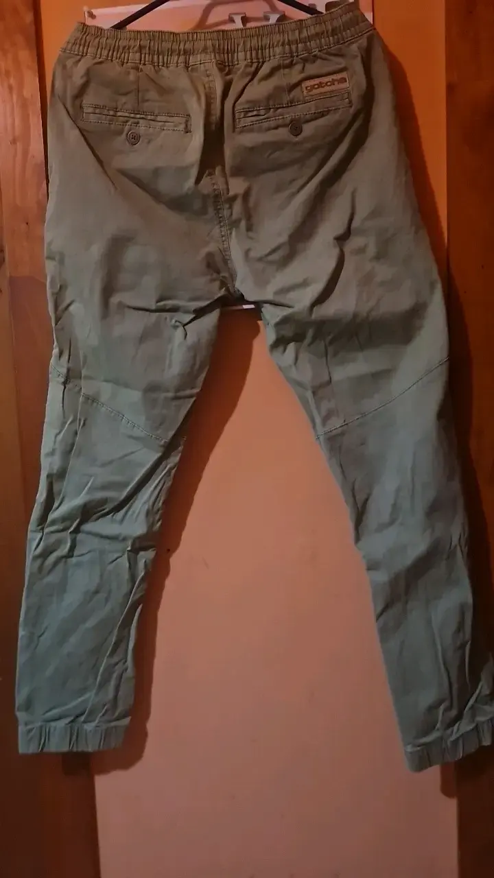Pantalones cargo verde oliva para hombre - 2