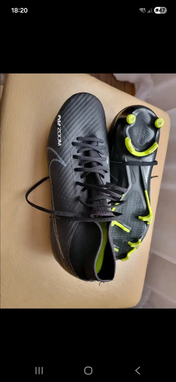 Botines de fútbol Nike Zoom negros - 1
