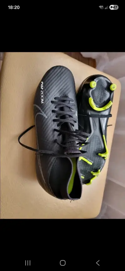 Botines de fútbol Nike Zoom negros - miniatura 1