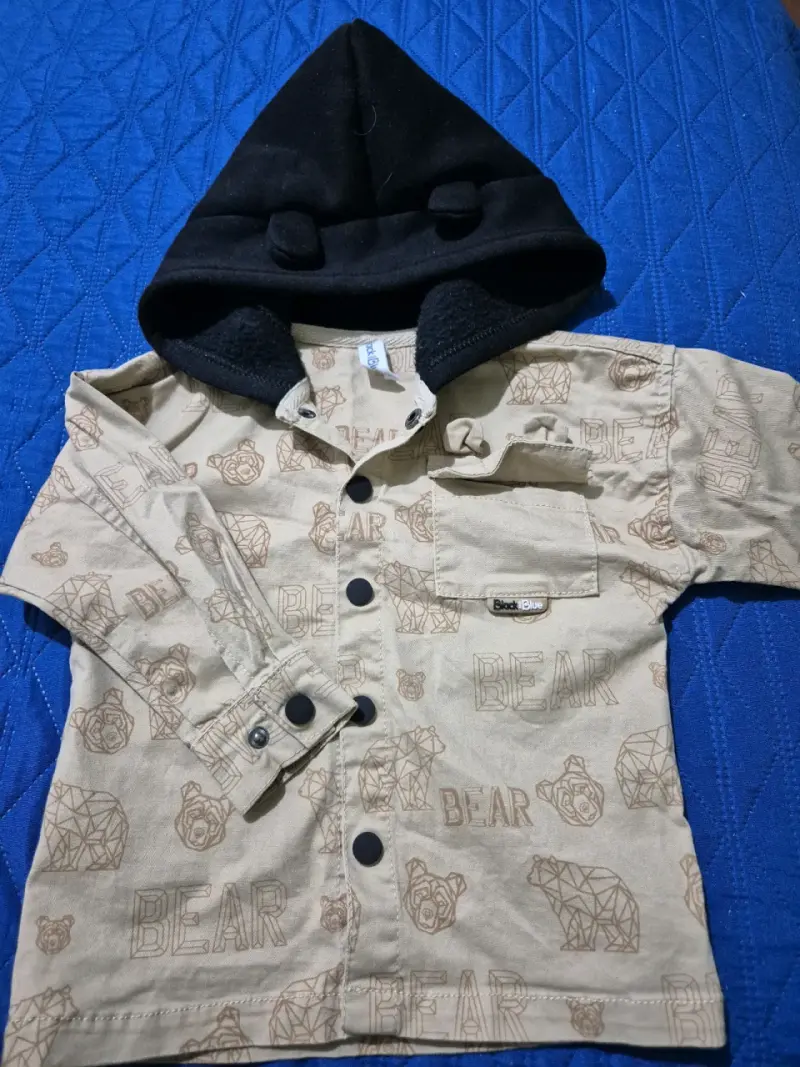 Chaqueta infantil con capucha Black Blue