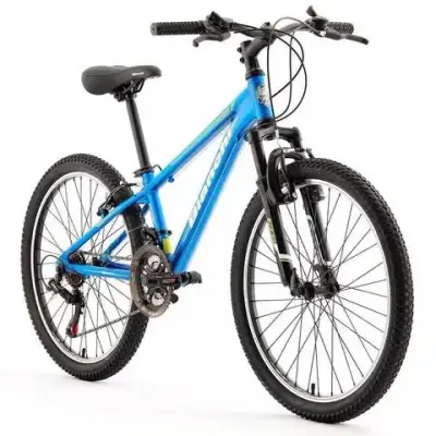 Bicicleta montaña azul con suspensión - miniatura 1