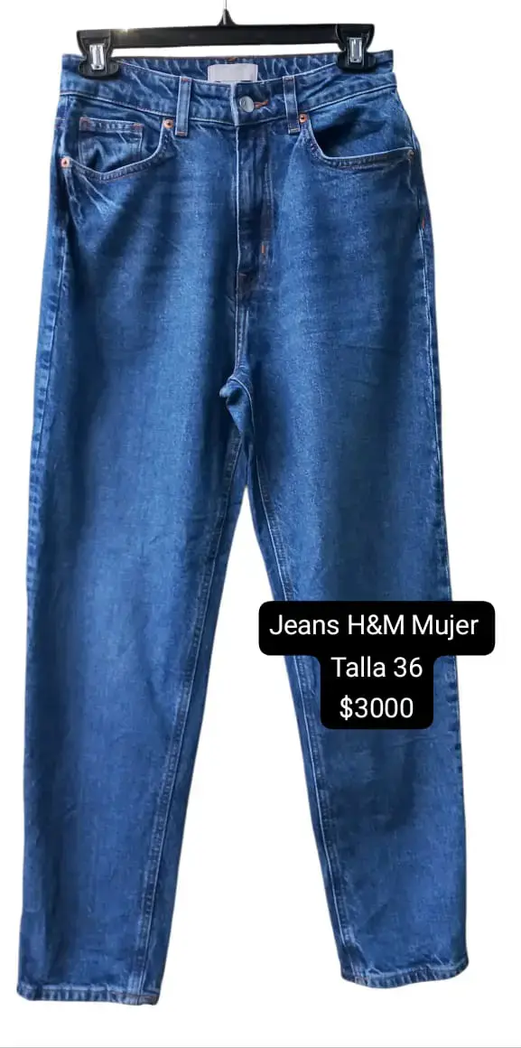 Jeans H&M mujer talla 36 azul