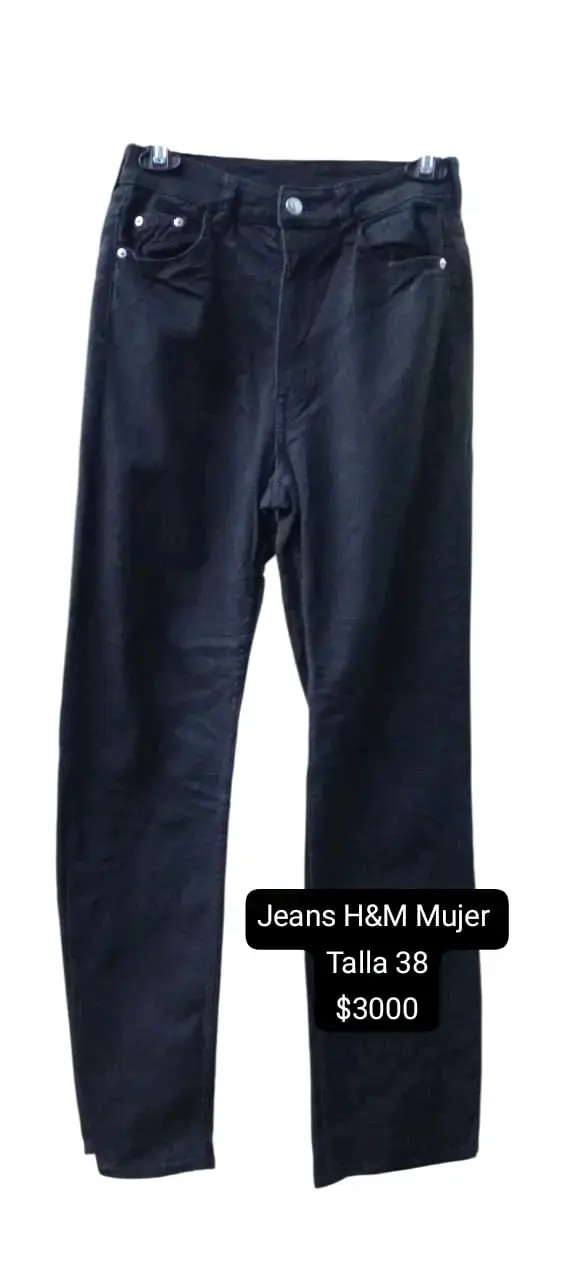 Jeans negros H&M mujer talla 38