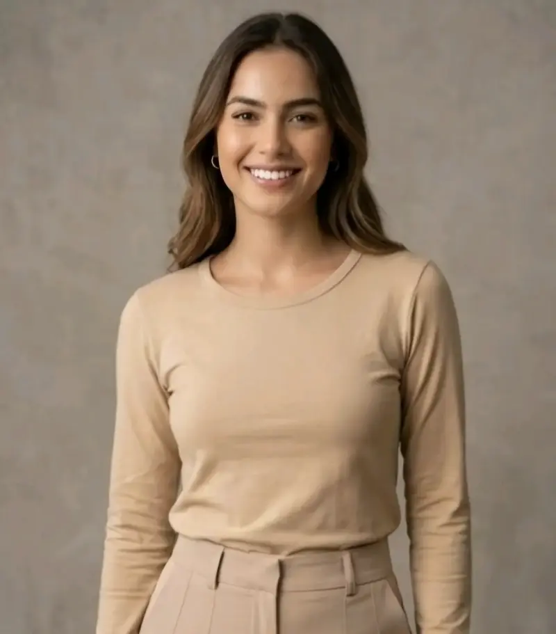 Polera manga larga para mujer - 2