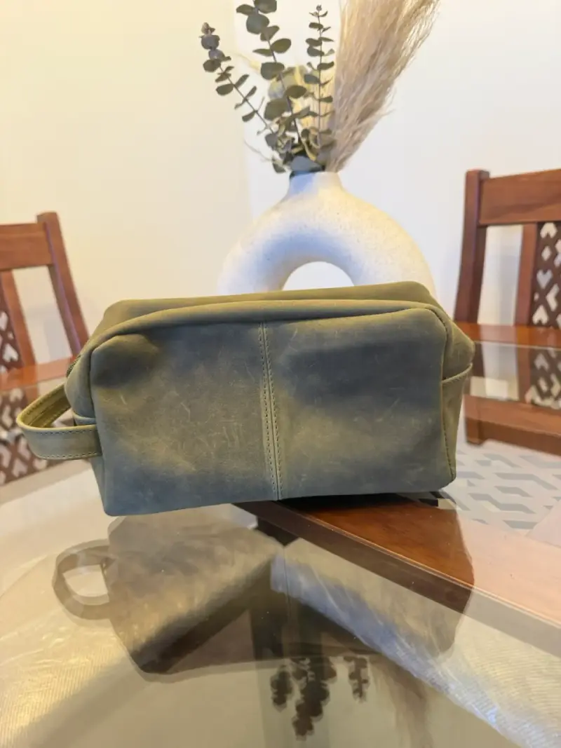 Bolso de cuero marrón elegante - 6