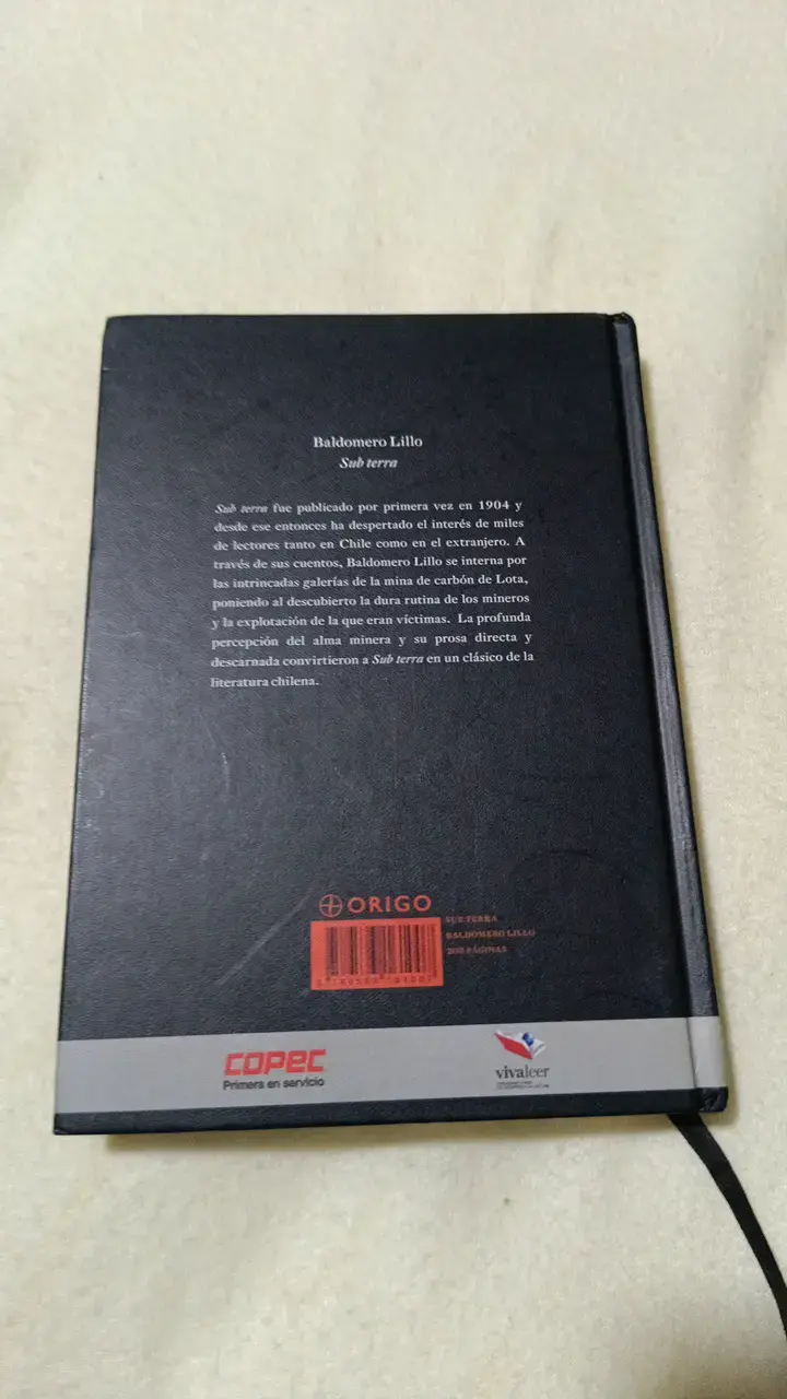 Libro Sub Terra de Baldomero Lillo - 2