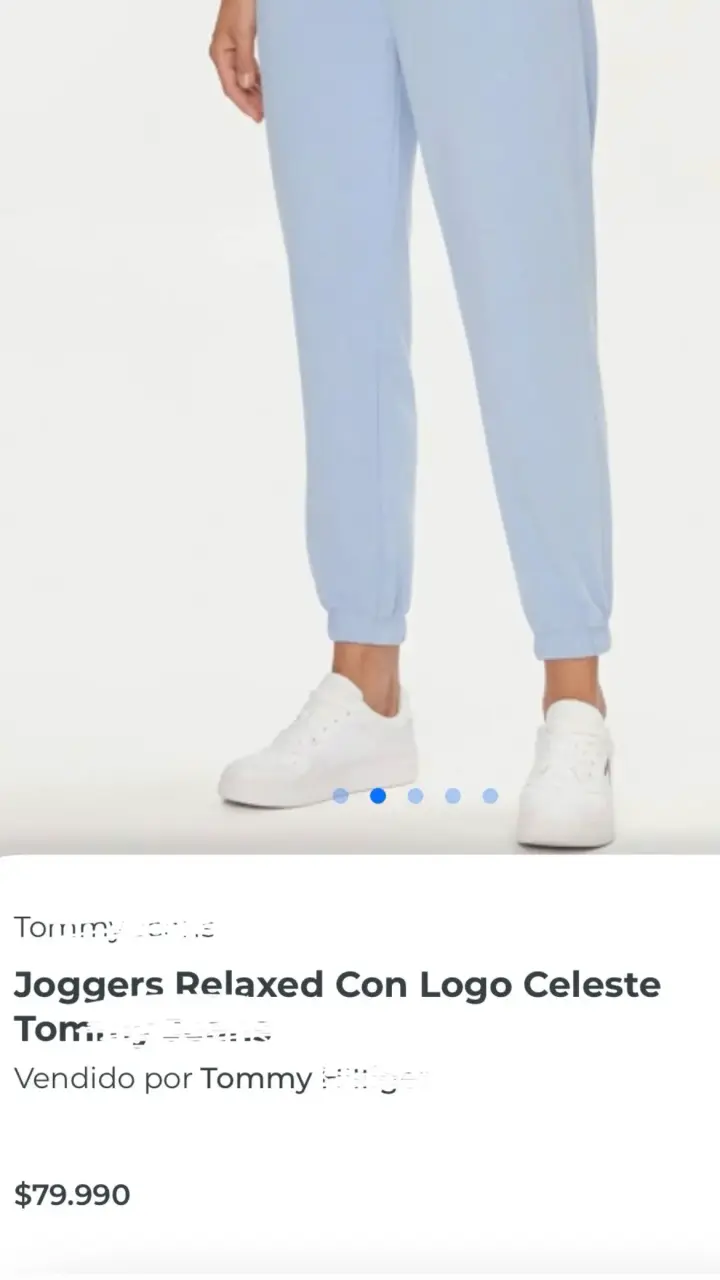 Pantalones deportivos Tommy Hilfiger celestes - 2