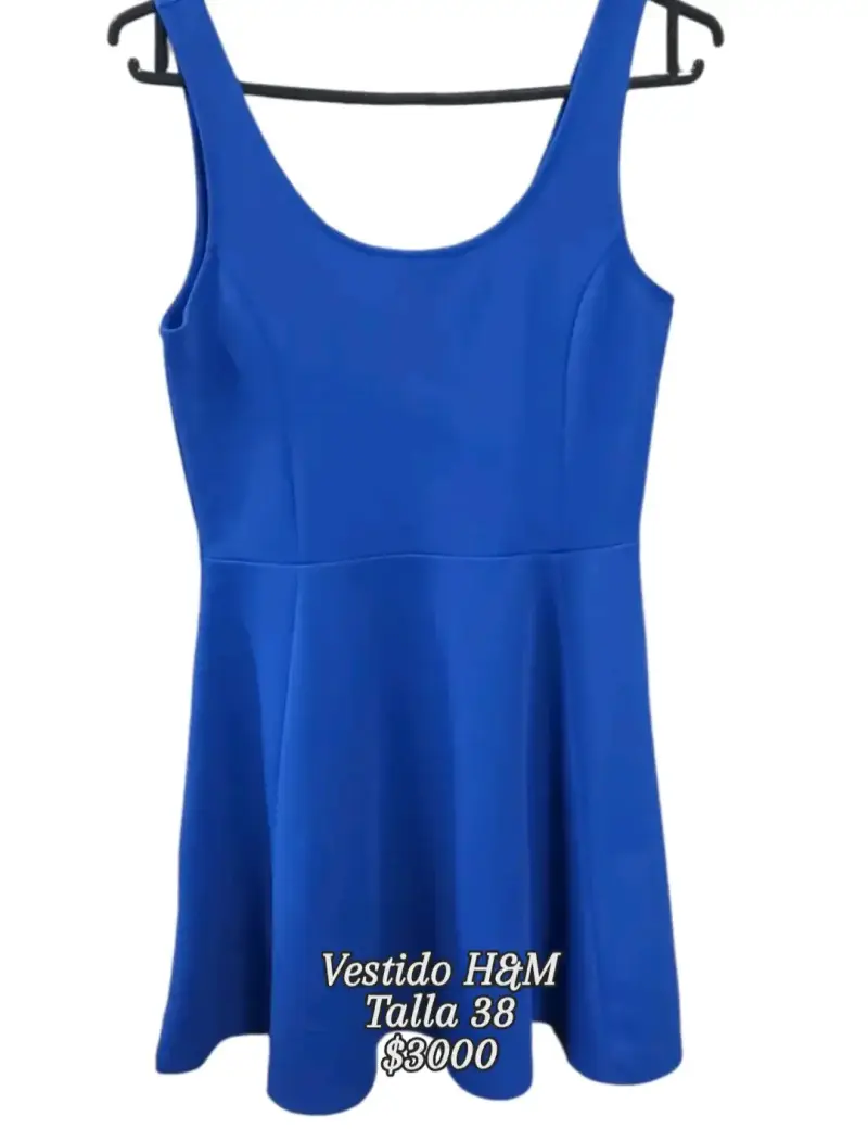 Vestido azul H&M talla 38