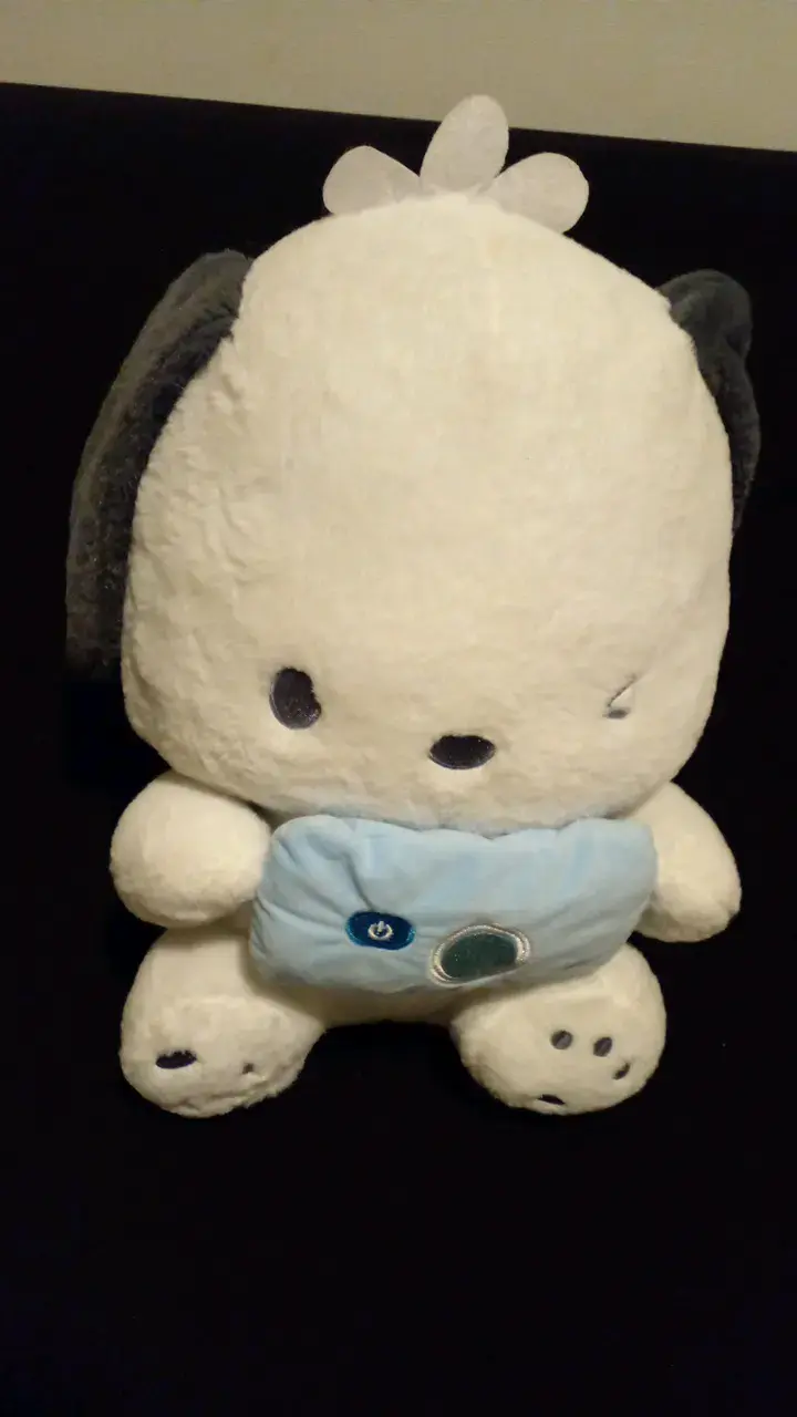 Peluche blanco con detalles azules - 4