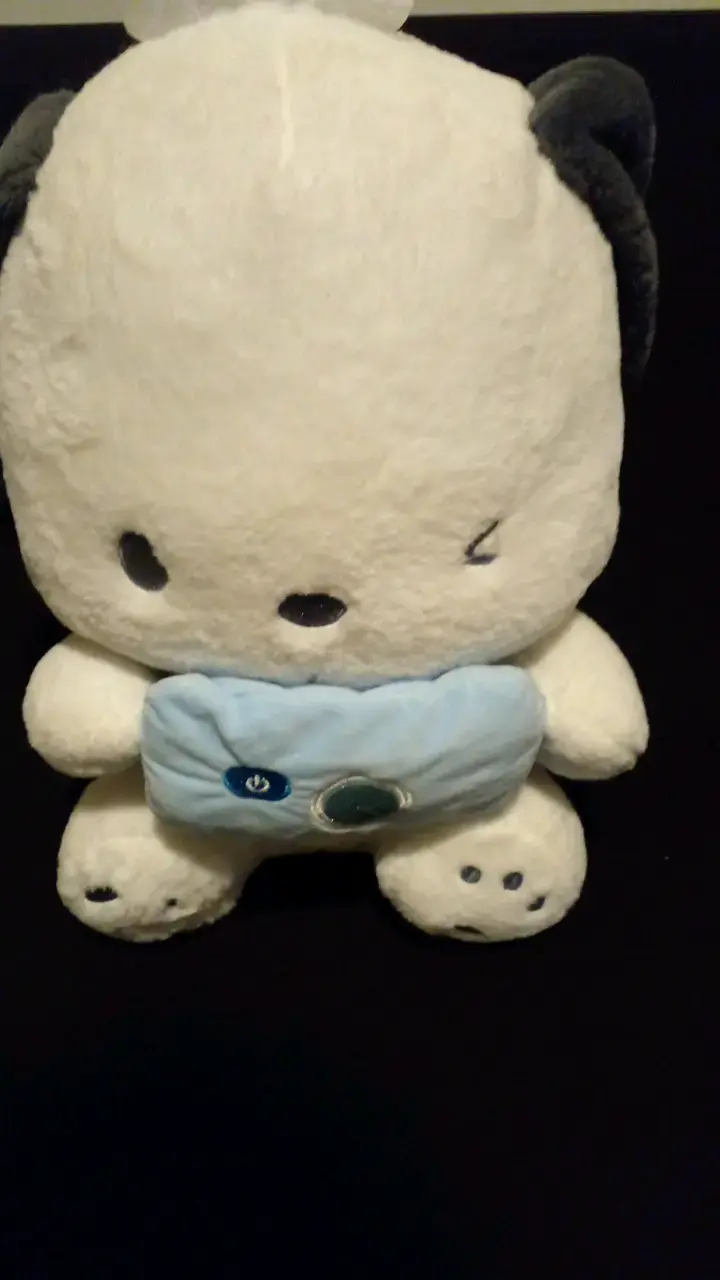 Peluche blanco con detalles azules - 6