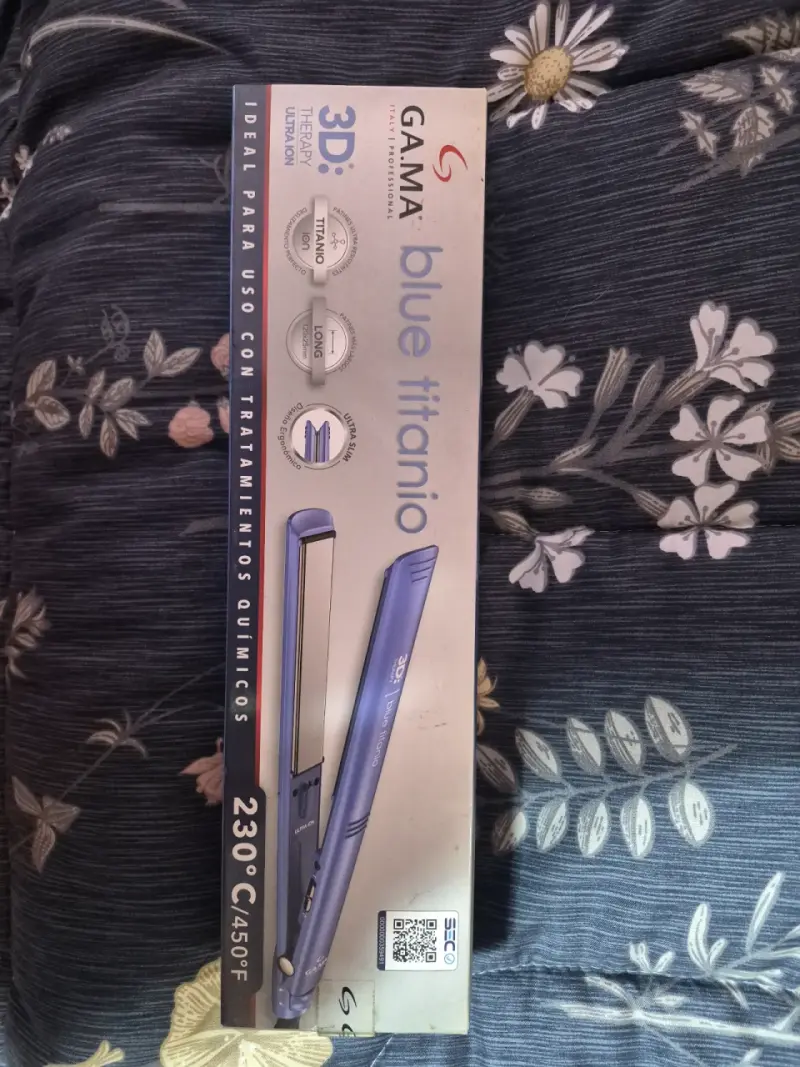 Plancha de pelo Gama Blue Titanium 3D - 1
