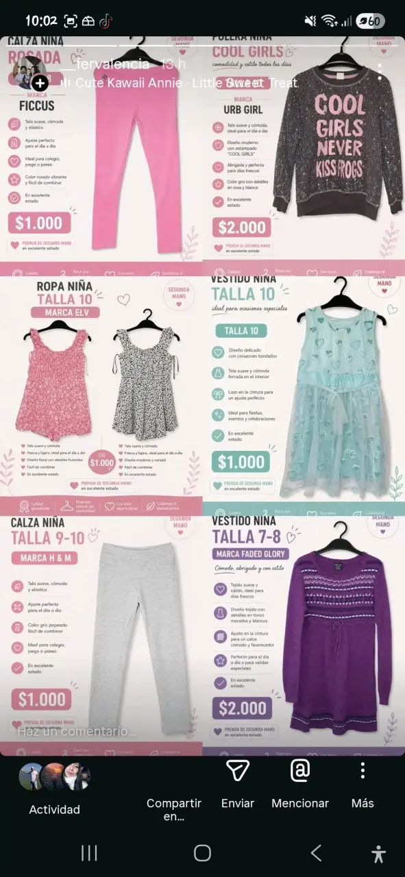 Ropa usada en buen estado para niñas - 4