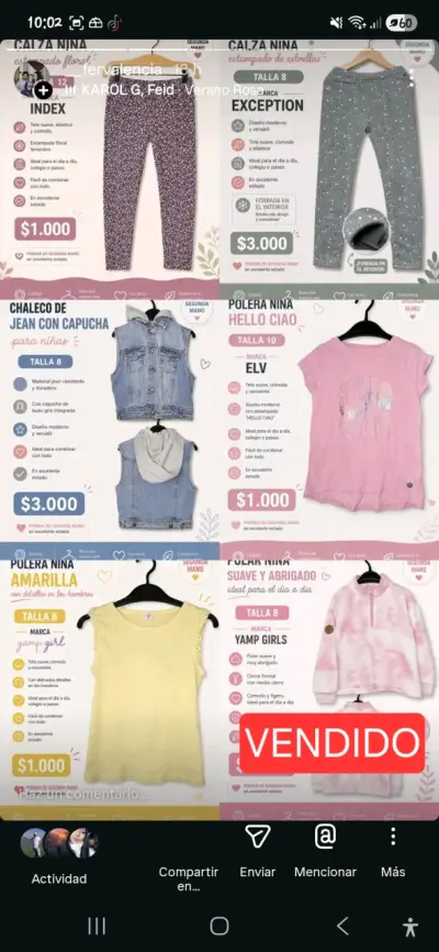 Ropa usada en buen estado para niñas - miniatura 5