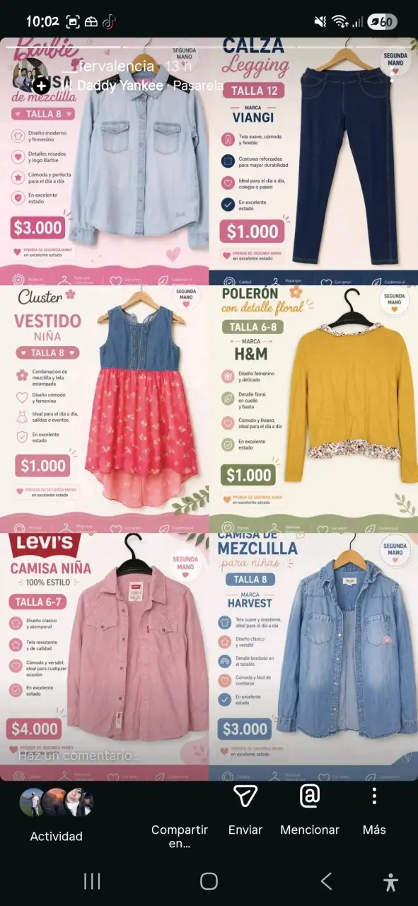 Ropa usada en buen estado para niñas - 6