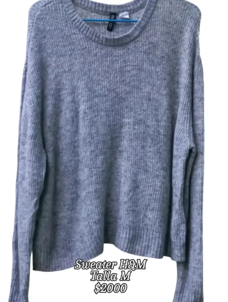 Suéter gris H&M talla M