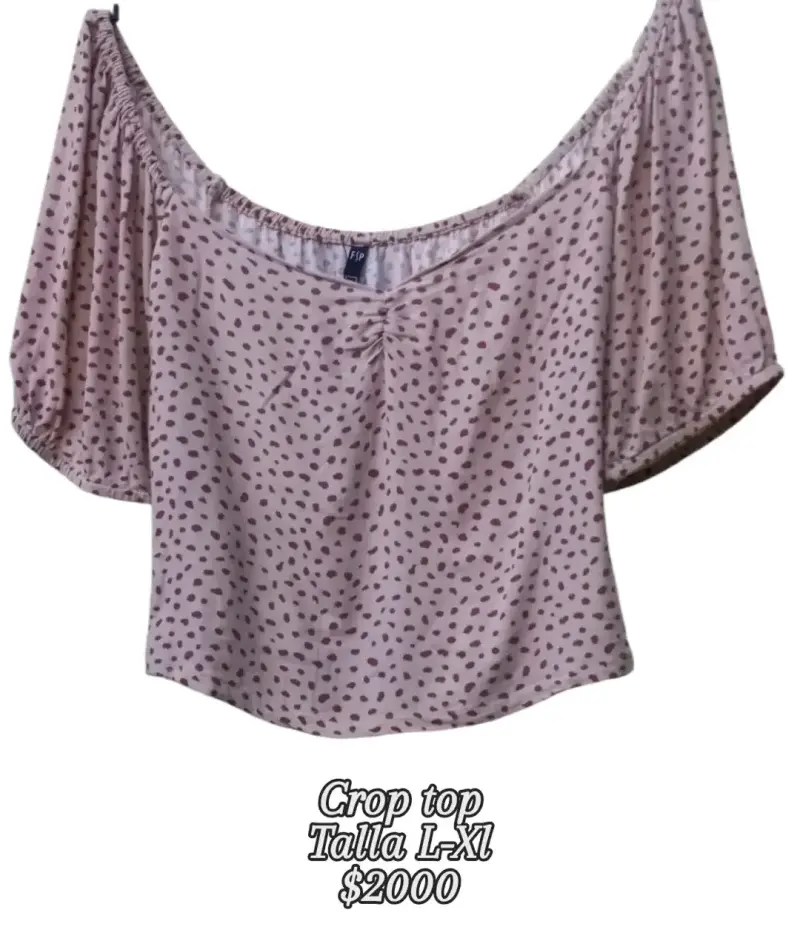 Crop top estampado talla L-XL