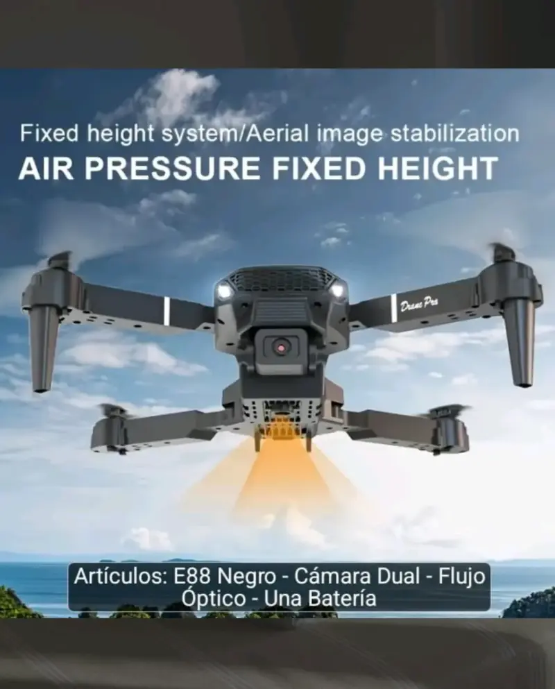 Drone E88 Pro con cámara dual y modo sin cabeza - 4