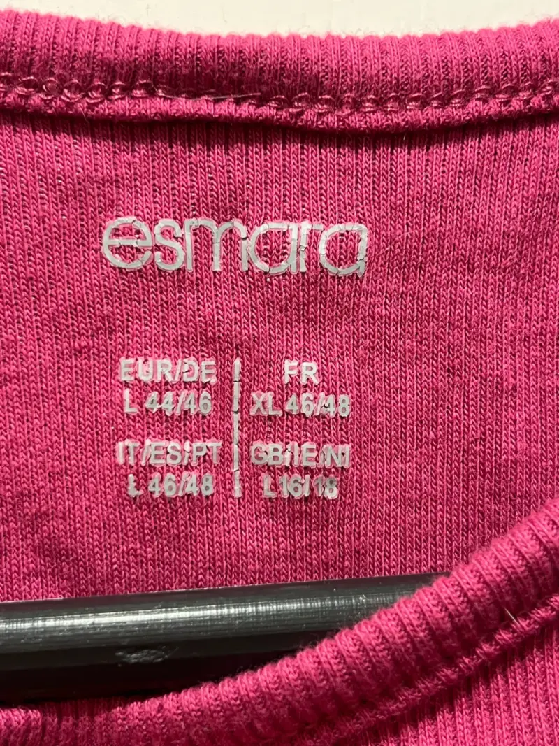 Polera sin mangas fucsia/frambuesa L - 2