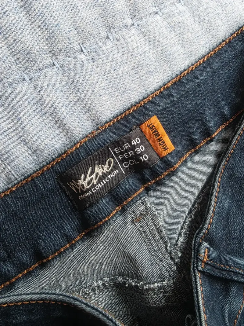 Jeans azul oscuro para mujer talla 40 - 2