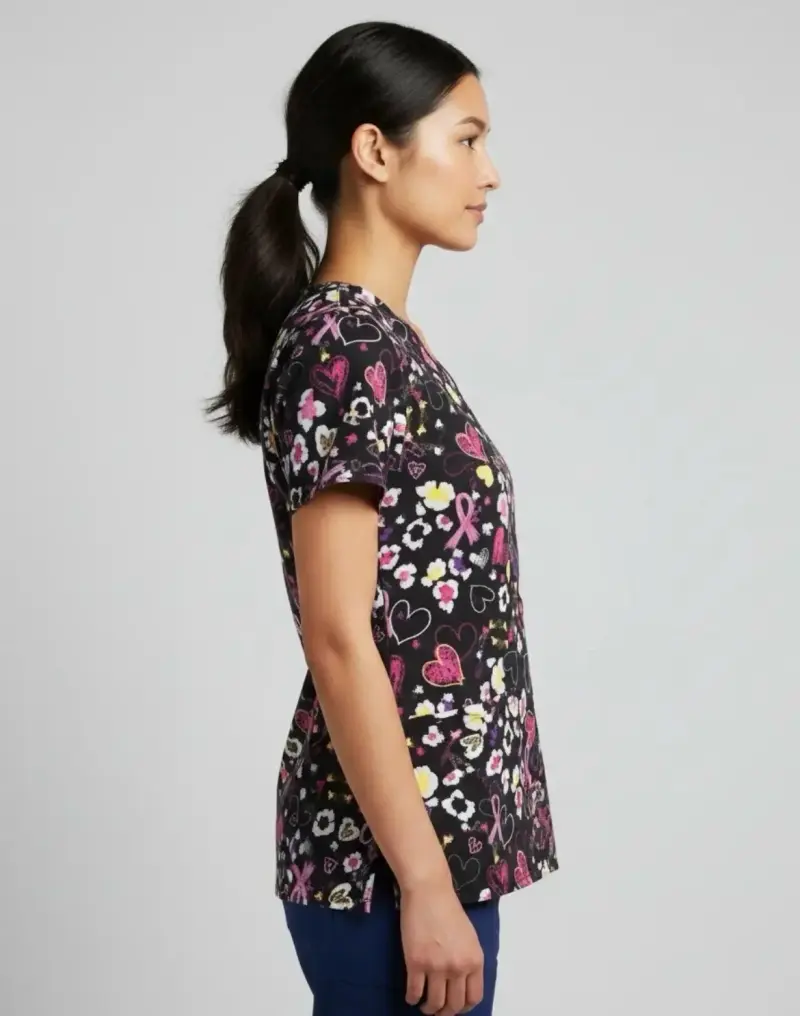 Blusa médica estampada marca Cherokee - 2