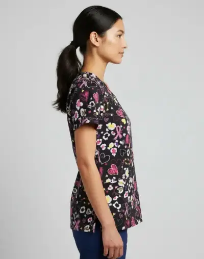 Blusa médica estampada marca Cherokee - miniatura 2