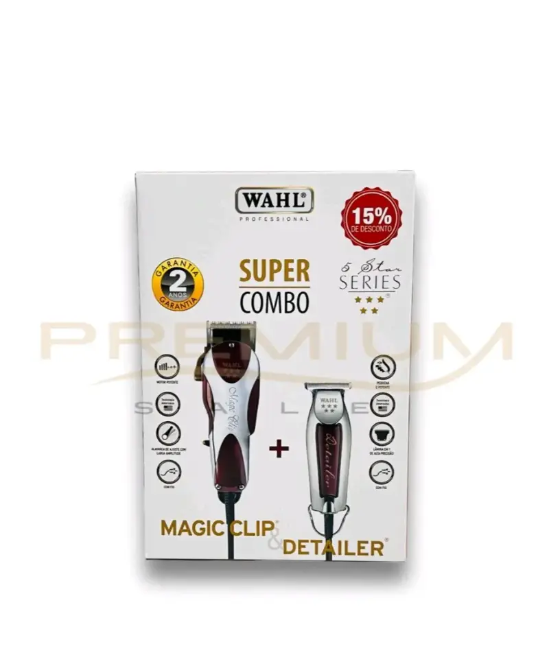 Combo de cortapelos Wahl Magic Clip 5 star - 1