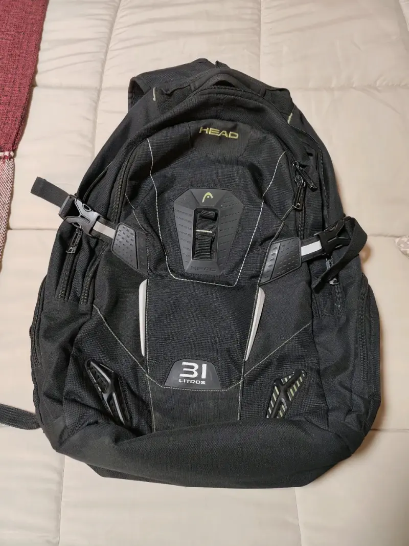 Mochila Head negra deportiva con múltiples compartimentos - 3