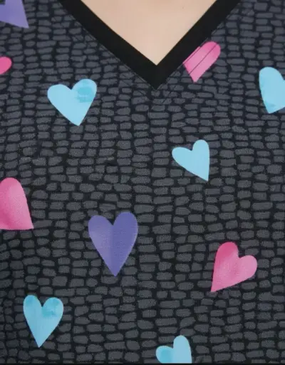 Blusa médica con estampado marca Cherokee - miniatura 2