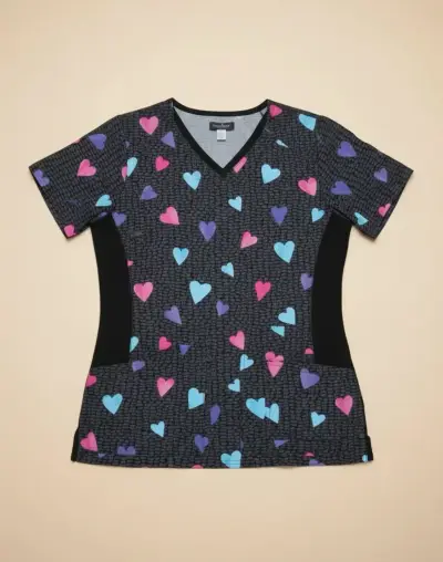 Blusa médica con estampado marca Cherokee - miniatura 4