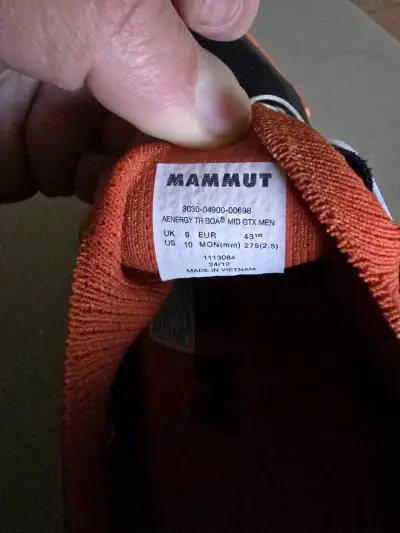 Zapatillas mamut originales talla 43 Goretex - miniatura 2