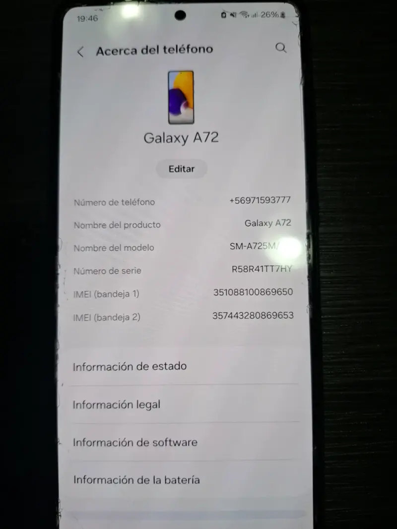 Smartphone Samsung a 72 - 3