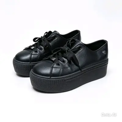 Zapatillas Guess negras con detalles dorados - miniatura 2