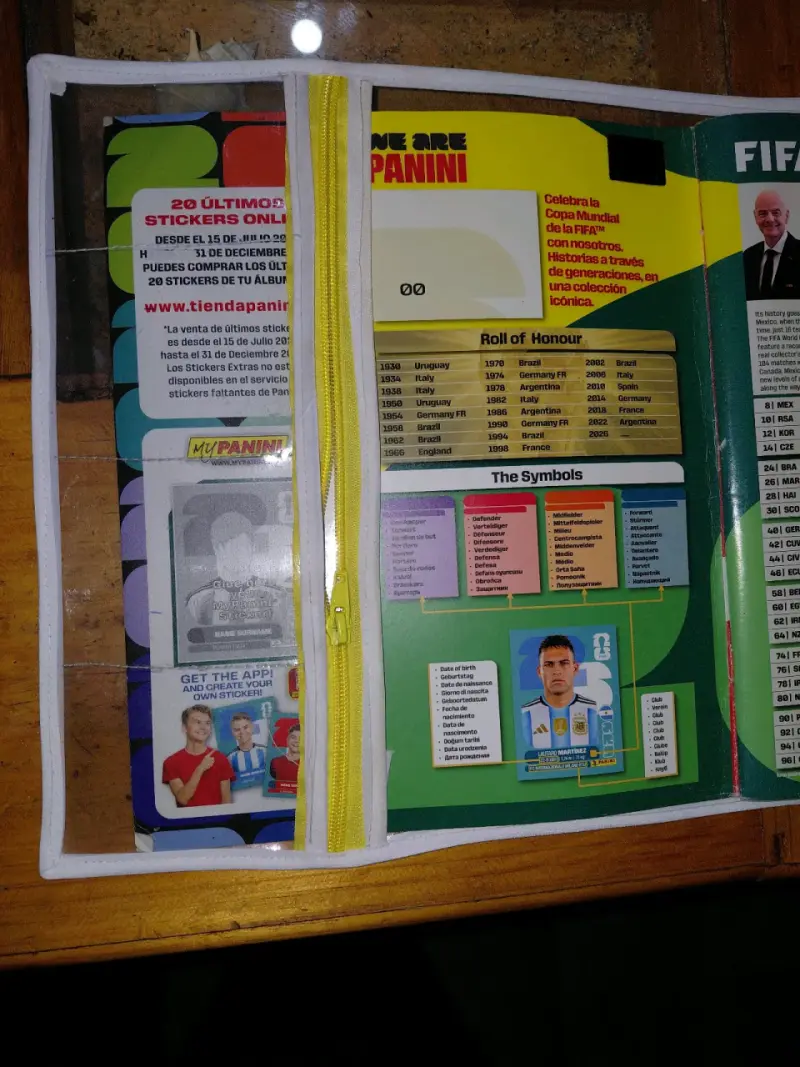 Forro para album del mundial 2026 - 2