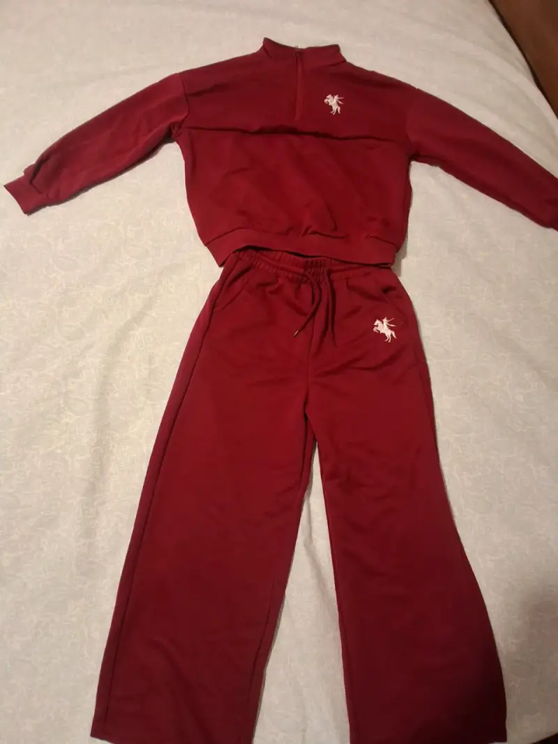 Conjunto burdeo para niños unisex - 3