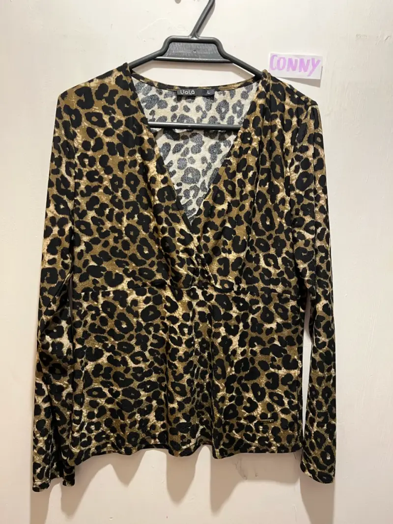 Polera animal print leopardo Liola L - 4