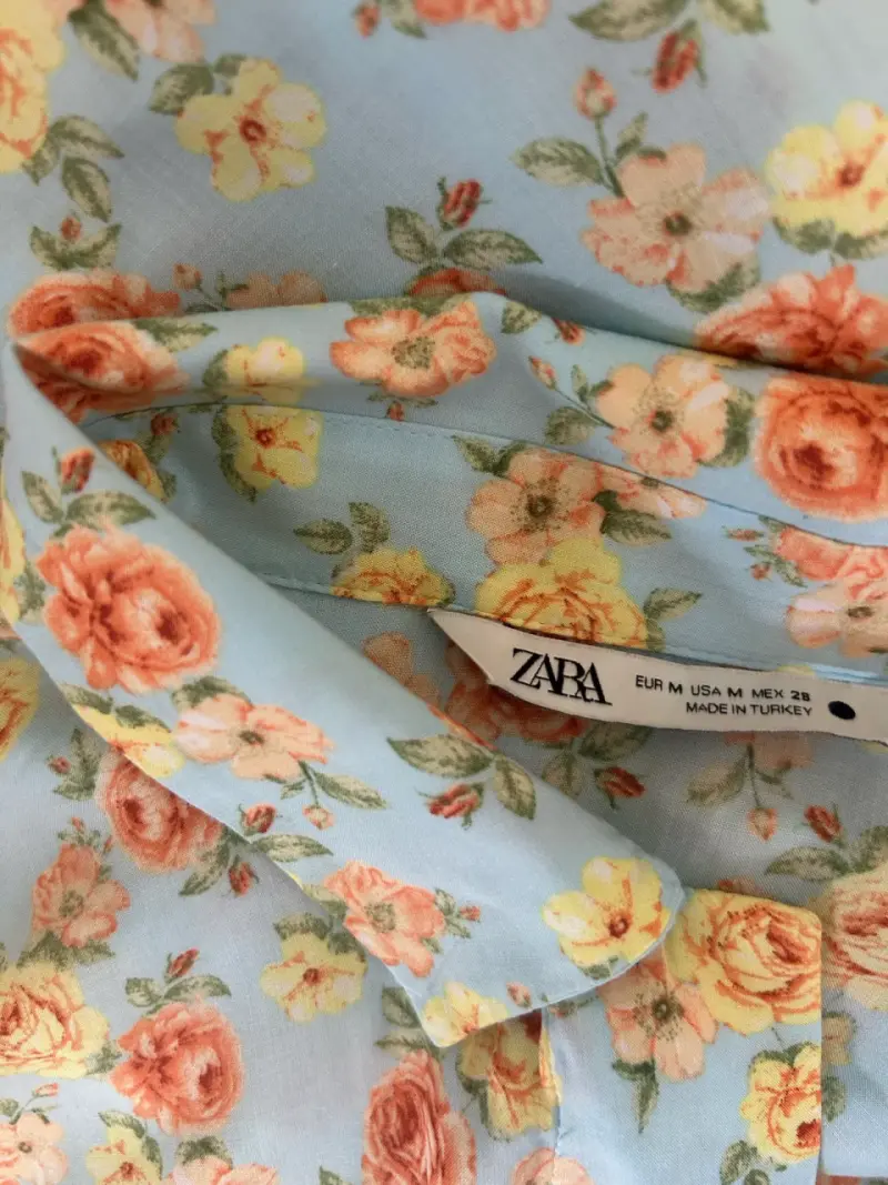 Camisa floral de mujer manga larga - 5