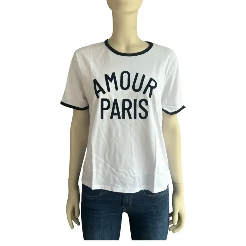 Polera blanca 'Amour Paris' para mujer - 2
