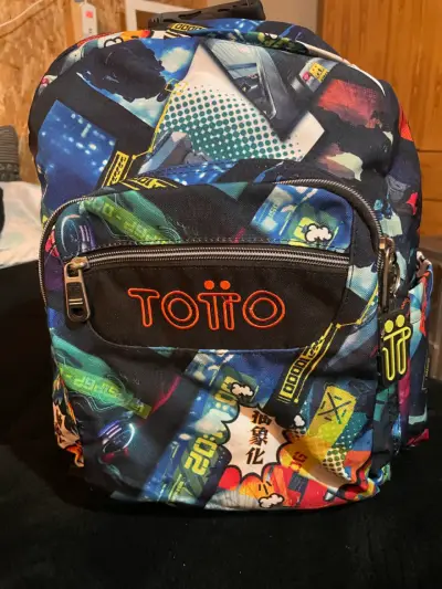 Mochila Totto estampada colorida - miniatura 3