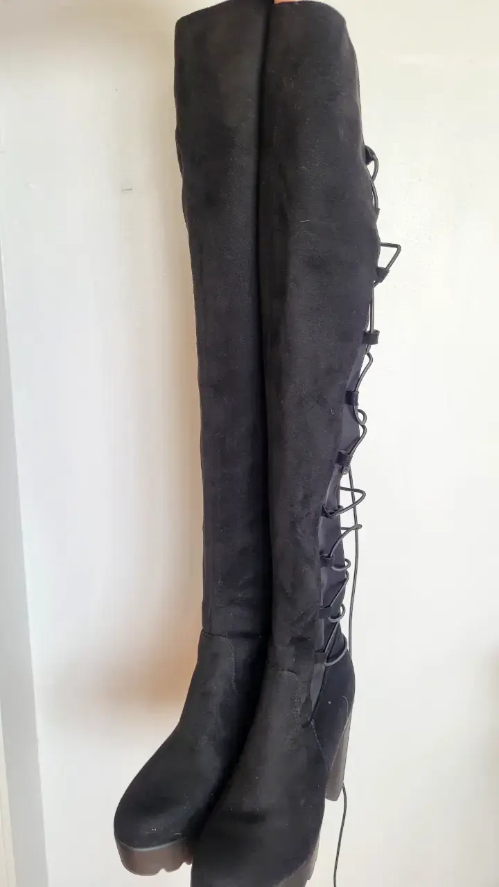 Botas negras de plataforma - 6