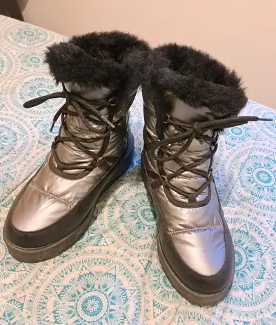 Botas de invierno negras forradas - miniatura 2
