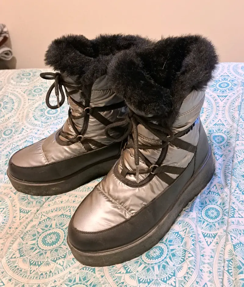 Botas de invierno negras forradas - 3