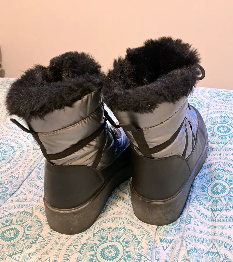 Botas de invierno negras forradas - 4