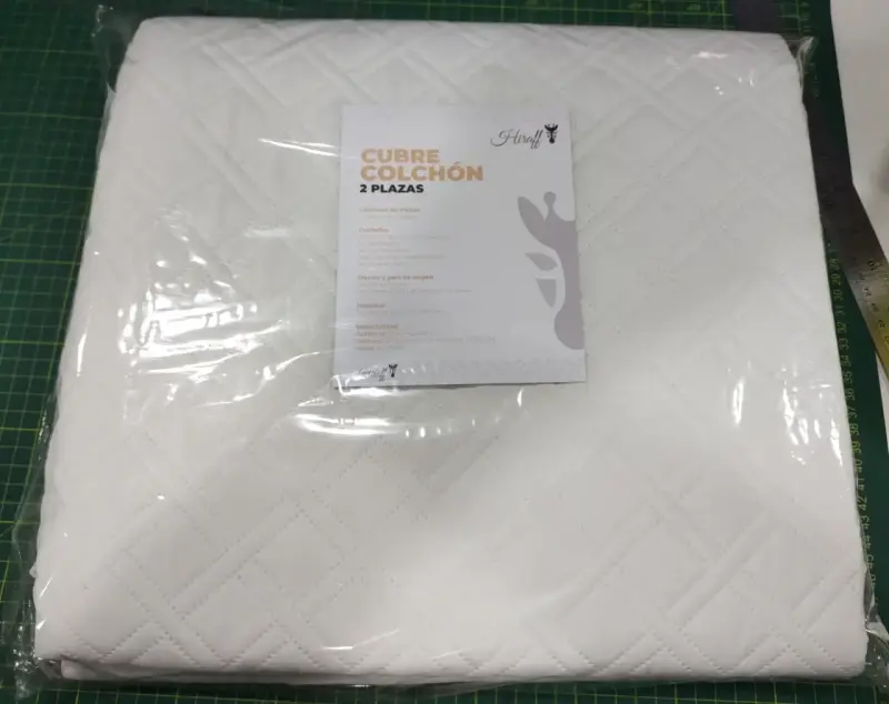 Cubrecolchón acolchado blanco de microfibra 2 plaz - 5