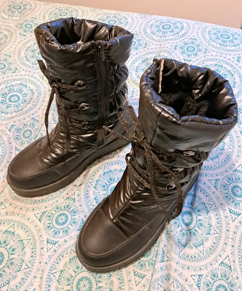 Botas de invierno negras forradas