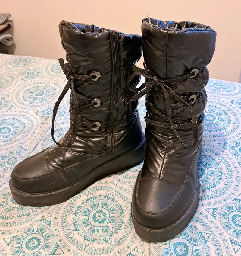 Botas de invierno negras forradas - 3